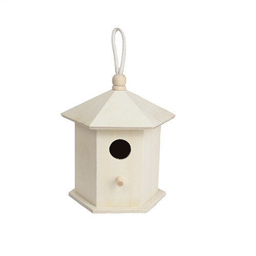 3 Pack - CousinDIY Unfinished Wood Birdhouse 5.7"x4.9"x7"-Tulip - 20325403 - 754246254030