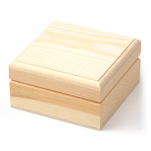 4 Pack CousinDIY Unfinished Wood Square Trinket Box 3.5"x3.5"x1.8"-Square 20327428 - 754246275325