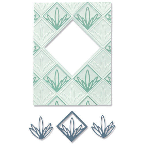 Sizzix 2D Impresslits Embossing Folder By Lisa Jones-Ornate Frames - 666136