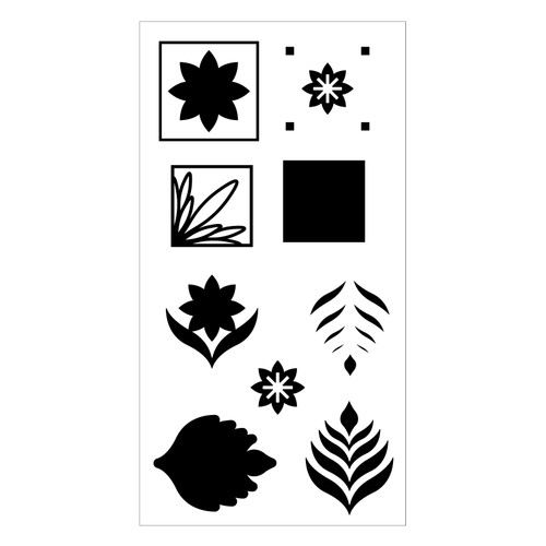 Sizzix Layered Clear Stamps By Lisa Jones-Geo Repeat - 666144 Sizzix Layered Clear Stamps By Lisa Jones-Geo Repeat - 666144