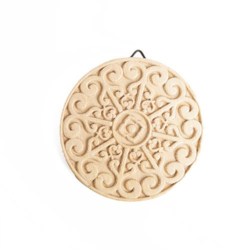 3 Pack - CousinDIY Paintable Wood Medallian 4"x4"-Scrollwork Round - 20327709 - 754246277091
