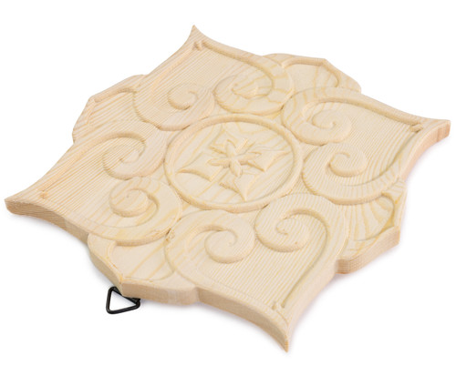 3 Pack - CousinDIY Paintable Wood Medallian 8"x8"-Mandala - 20327661