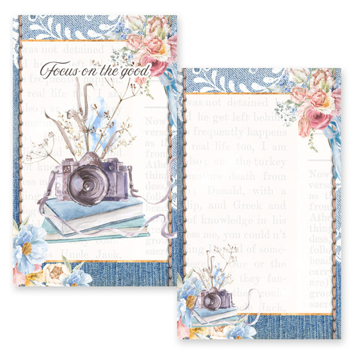 Dusty Rose Journal Card Pack 20/Pkg-4 Designs/5 Each - MP-61122
