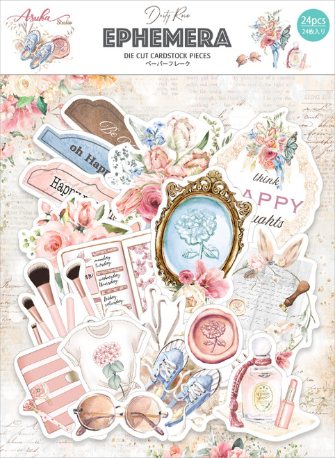 Dusty Rose Ephemera Cardstock Die-Cuts- - MP-61121 - 4582248611218