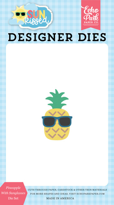 Echo Park Dies-Pineapple W/Sunglasses, Sun Kissed SK312043 - 691835240312