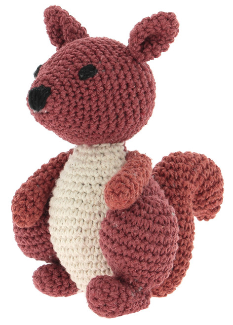 Hoooked Amigurumi DIY Kit W/Eco Barbante Yarn-Squirrel Suzy Brick PAK237 - 8719874834698