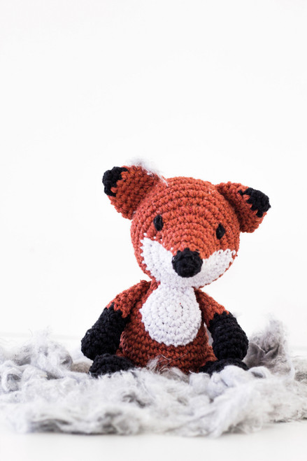 Hoooked Amigurumi DIY Kit W/Eco Barbante Yarn-Fox Fergie Brick PAK126 - 8719874833424