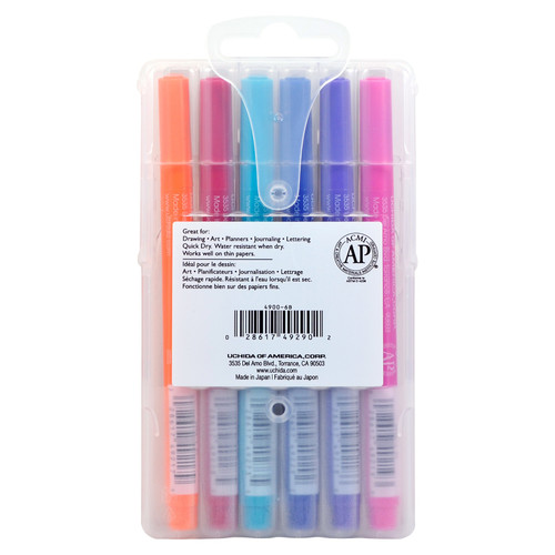 Uchida Le Pen Pigmented Set 6/Pkg-Jewel - U49006B Uchida Le Pen Pigmented Set 6/Pkg-Jewel - U49006B