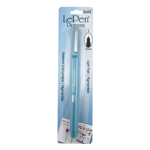 Uchida Le Pen Pigmented Pen 0.3mm Fine Tip Open Stock-Teal U4900S-73 - 028617492735