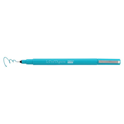 Uchida Le Pen Pigmented Pen 0.3mm Fine Tip Open Stock-Teal U4900S-73