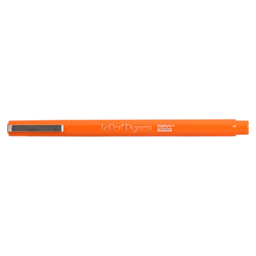 Uchida Le Pen Pigmented Pen 0.3mm Fine Tip Open Stock-Orange U4900S-7