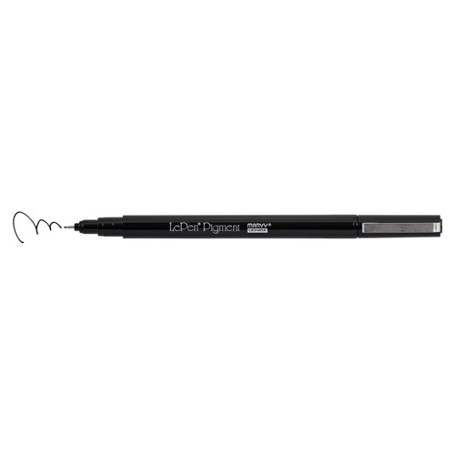 Uchida Le Pen Pigmented Pen 0.3mm Fine Tip Open Stock-Black U4900S-1