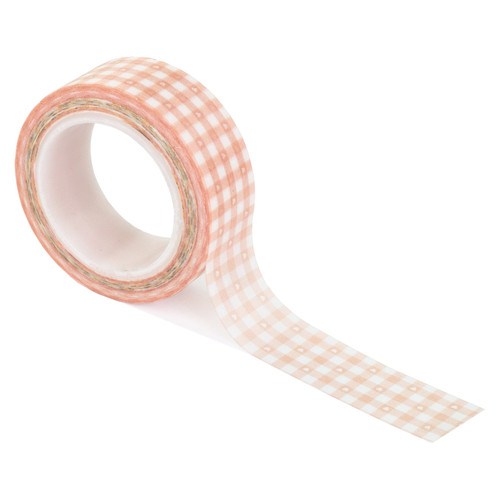 Echo Park Our Baby Girl Washi Tape 30'-Baby Girl Plaid, Our Baby Girl BA301026