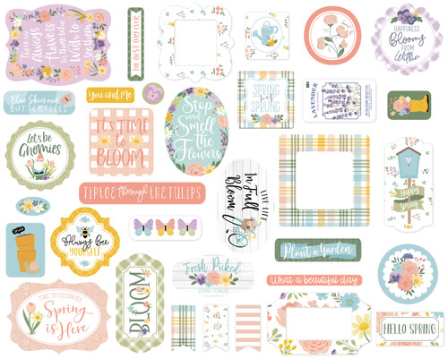 Echo Park Cardstock Ephemera 33/Pkg-Icons, It's Spring Time ST299024