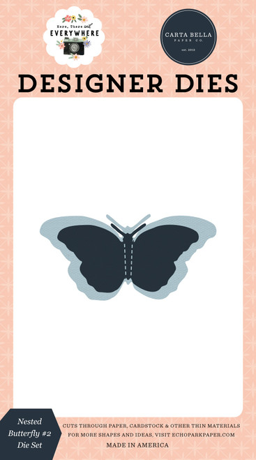 Carte Bella Dies-Nested Butterfly #2 TE308043 - 793888181397