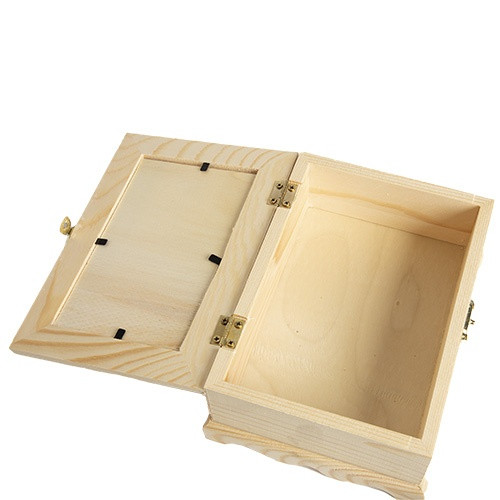 CousinDIY Unfinished Wood Frame Box-6.5"X4.8"X2.8" - 40001386
