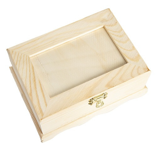 CousinDIY Unfinished Wood Frame Box-6.5"X4.8"X2.8" - 40001386 CousinDIY Unfinished Wood Frame Box-6.5"X4.8"X2.8" - 40001386