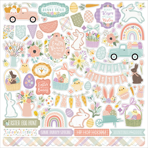It's Easter Time Cardstock Stickers 12"X12"-Elements ET300014 - 793888138094