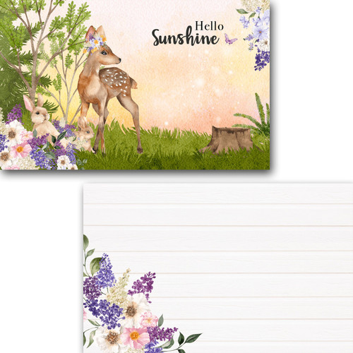 Sunshine Meadows Journal Card Pack 20/Pkg-4 Designs/5 Each MP-61103