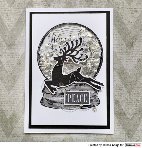 Darkroom Door Frame Stamp-Snow Globe DDFR039