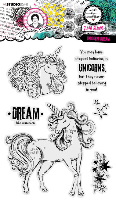 Art By Marlene Signature Collection Stamp-Nr. 404, Unicorn Dreams ABMSI404 - 8713943140536