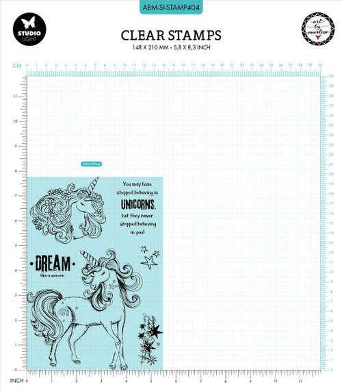 Art By Marlene Signature Collection Stamp-Nr. 404, Unicorn Dreams ABMSI404