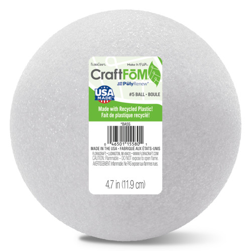 FloraCraft CraftFoM Ball-4.7" - BA5S - 046501155801 FloraCraft CraftFoM Ball-4.7" - BA5S - 046501155801