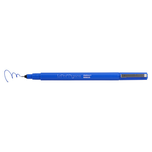 12 Pack Uchida Le Pen Pigmented Pen 0.3mm Fine Tip Open Stock-Blue U4900S-3