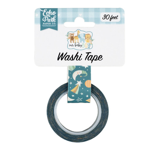 3 Pack Echo Park Our Baby Boy Washi Tape 30'-Night Sky, Our Baby Boy BB302027 - 793888171398