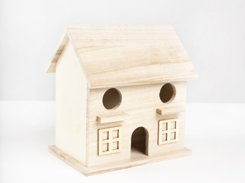 3 Pack - CousinDIY Unfinished Wood Birdhouse 6.5"x6.8"x4.5"-Camilla - 20325047 3 Pack - CousinDIY Unfinished Wood Birdhouse 6.5"x6.8"x4.5"-Camilla - 20325047