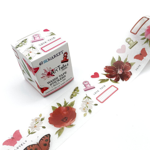 49 And Market Washi Sticker Roll-ARToptions Rouge AOR39487