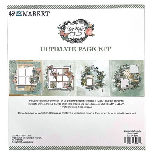 49 And Market Ultimate Page Kit-Vintage Artistry Tranquility VAT39692 - 752505139692