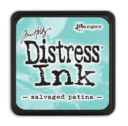 3 Pack Tim Holtz Distress Mini Ink Pad-Salvaged Patina DMINI-78289 - 789541078289