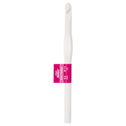 Susan Bates Luxite Plastic Crochet Hook-Size M13/9mm - B2406M - 077216005976