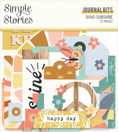 Boho Sunshine Bits & Pieces Die-Cuts 27/Pkg-Journal - BSU19918 - 810112381597