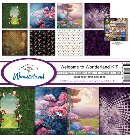 Reminisce Collection Kit 12"X12"-Welcome To Wonderland WTW-200 - 840310200499