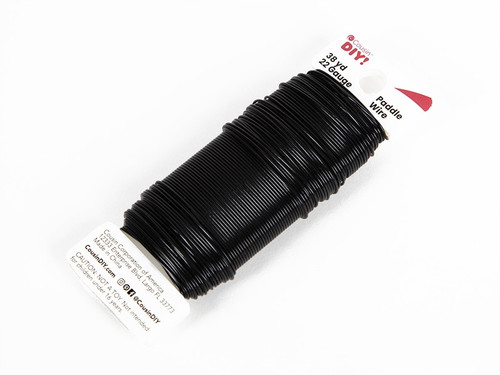 CousinDIY Paddle Wire 22 Gauge 38yd-Black - 40002698