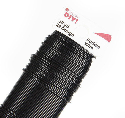 CousinDIY Paddle Wire 22 Gauge 38yd-Black - 40002698 CousinDIY Paddle Wire 22 Gauge 38yd-Black - 40002698