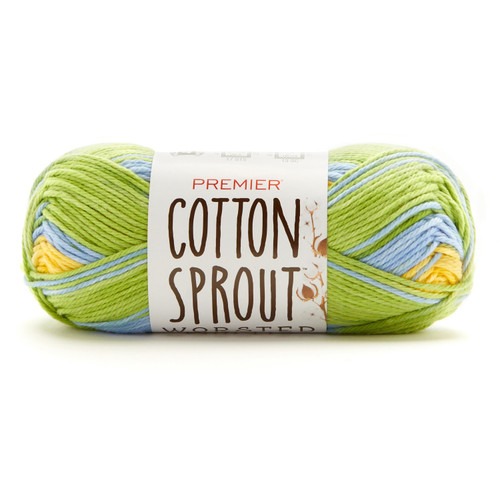 Premier Cotton Sprout Worsted Multi Yarn-Lima Bean - 2102-01 - 840166822432