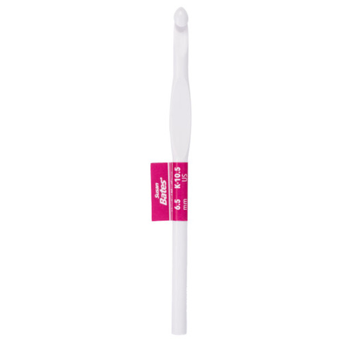 Susan Bates Luxite Plastic Crochet Hook-Size K10.5/6.5mm - B2406K - 077216005945