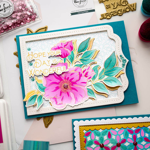 Pinkfresh Studio Hot Foil Plate-Wonderful In Every Way - PF192523 Pinkfresh Studio Hot Foil Plate-Wonderful In Every Way - PF192523