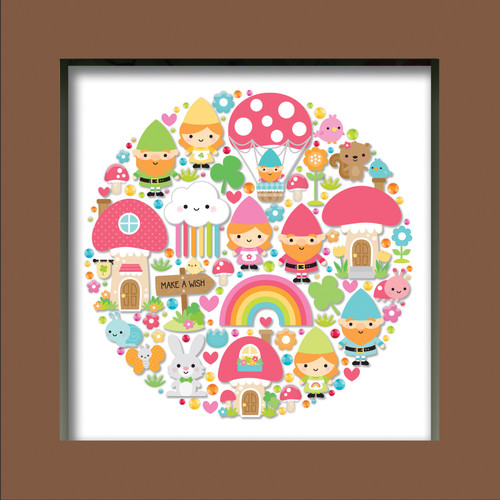 Doodlebug Design Shadow Box Insert Kit-Over The Rainbow - DDSB7978 Doodlebug Design Shadow Box Insert Kit-Over The Rainbow - DDSB7978
