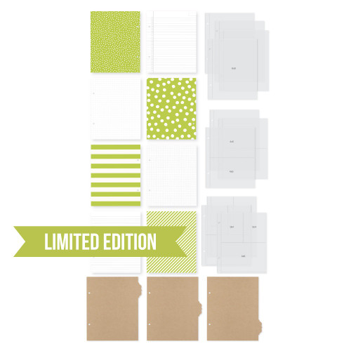 Simple Stories Sn@p! Binder 6"X8"-Lime - Limited Edition - SNAP6X8-10777
