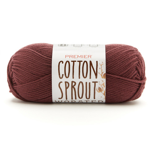 Premier Yarns Cotton Sprout Worsted Yarn-Cranberry - 2101-01 - 840166822111