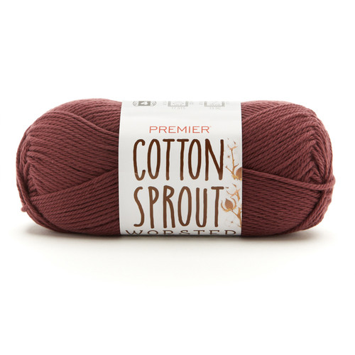 Premier Cotton Sprout Worsted Yarn-Cranberry 2101-01 - 840166822111