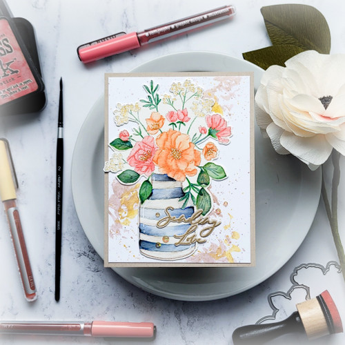 Pinkfresh Studio Die Set-Inky Bouquet PF191623