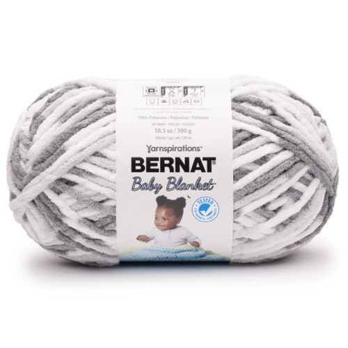 Bernat Baby Blanket Big Ball Yarn-Dapple Gray 161104B-04811 - 057355455030