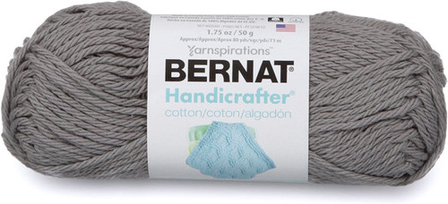 Bernat Handicrafter Cotton Yarn Solids-Overcast 162028-28013 - 057355468139