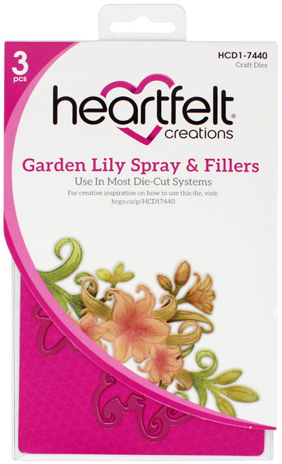 Heartfelt Creations Cut & Emboss Dies-Garden Lily Spray & Fillers -HCD17440 - 817550028428