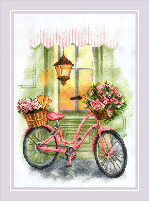 RIOLIS Counted Cross Stitch Kit 8.25"X11.75"-A Floral Trip (14 Count) -R2089 - 4779046185472